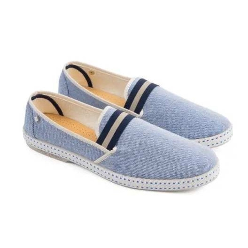 Rivieras Leisure Shoes Mens Blue Slip On Loafers Costal Preppy US 9 EU 42 Spain